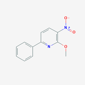 molecular formula C12H10N2O3 B3244242 2-Methoxy-3-nitro-6-phenylpyridine CAS No. 161029-97-6