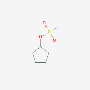 molecular formula C6H12O3S B3244348 Cyclopentanol, 1-methanesulfonate CAS No. 16156-57-3