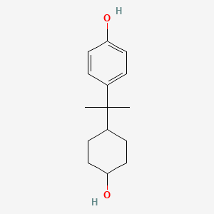 molecular formula C15H22O2 B3244496 Phenol, 4-[1-(4-hydroxycyclohexyl)-1-methylethyl]- CAS No. 162133-59-7