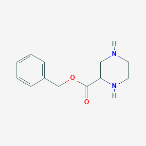 molecular formula C12H16N2O2 B3244539 Benzyl piperazine-2-carboxylate CAS No. 1624260-17-8