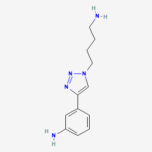 3-[1-(4-Aminobutyl)-1h-1,2,3-triazol-4-yl]aniline