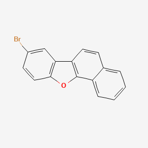 molecular formula C16H9BrO B3244605 Benzo[b]naphtho[2,1-d]furan,8-bromo- CAS No. 1627917-20-7