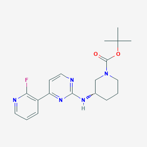(S)-tert-Butyl 3-((4-(2-fluoropyridin-3-yl)pyrimidin-2-yl)amino)piperidine-1-carboxylate