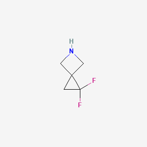 molecular formula C5H7F2N B3244679 1,1-Difluoro-5-azaspiro[2.3]hexane CAS No. 1631027-12-7