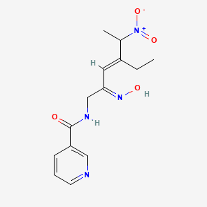 molecular formula C14H18N4O4 B3244693 nor-4 CAS No. 163180-50-5