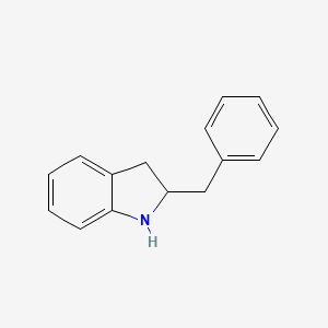 molecular formula C15H15N B3244946 2-benzyl-2,3-dihydro-1H-indole CAS No. 164398-52-1