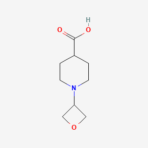 molecular formula C9H15NO3 B3245011 1-(Oxetan-3-yl)piperidine-4-carboxylic acid CAS No. 1649999-71-2