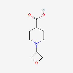 molecular formula C9H15NO3 B3245011 4-Piperidinecarboxylic acid, 1-(3-oxetanyl)- CAS No. 1649999-71-2