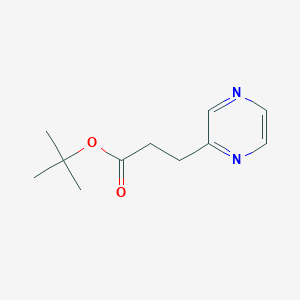Tert-butyl 3-(pyrazin-2-yl)propanoate