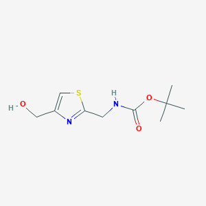 tert-butyl N-{[4-(hydroxymethyl)-1,3-thiazol-2-yl]methyl}carbamate
