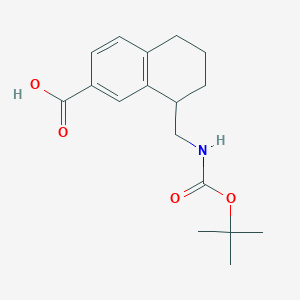 8-({[(Tert-butoxy)carbonyl]amino}methyl)-5,6,7,8-tetrahydronaphthalene-2-carboxylic acid