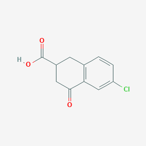 6-Chloro-4-oxo-1,2,3,4-tetrahydronaphthalene-2-carboxylic acid