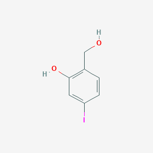 molecular formula C7H7IO2 B3245158 2-(Hydroxymethyl)-5-iodophenol CAS No. 166386-81-8