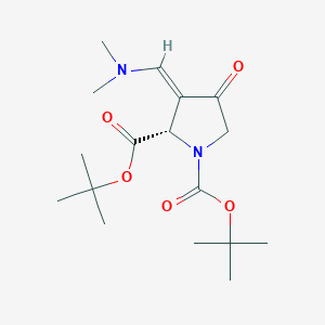 1,2-Pyrrolidinedicarboxylic acid, 3-[(dimethylamino)methylene]-4-oxo-, bis(1,1-dimethylethyl) ester, [S-(E)]-