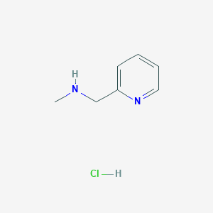 molecular formula C7H11ClN2 B3245272 N-methyl-1-(pyridin-2-yl)methanamine hydrochloride CAS No. 167299-81-2