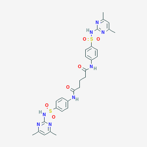 molecular formula C29H32N8O6S2 B324529 N,N'-bis[4-[(4,6-dimethylpyrimidin-2-yl)sulfamoyl]phenyl]pentanediamide 
