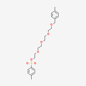 molecular formula C23H32O7S B3245435 Tetraethylene glycol 4-methylbenzyl ether tosylate CAS No. 1688666-28-5