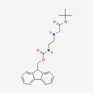 molecular formula C23H28N2O4 B3245506 Tert-butyl 2-[2-(9H-fluoren-9-ylmethoxycarbonylamino)ethylamino]acetate CAS No. 169396-89-8