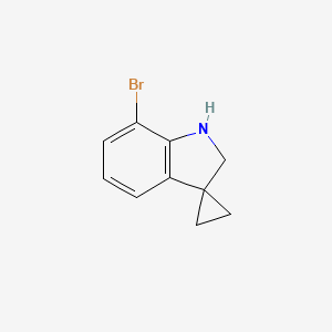 molecular formula C10H10BrN B3245512 7'-Bromospiro[cyclopropane-1,3'-indoline] CAS No. 1694042-51-7