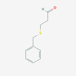 molecular formula C10H12OS B3245557 3-(BENZYLSULFANYL)PROPANAL CAS No. 16979-50-3