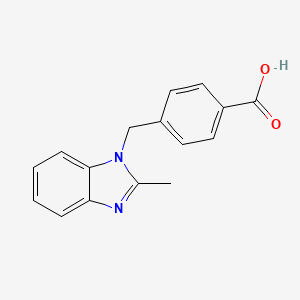 molecular formula C16H14N2O2 B3245641 4-[(2-Methylbenzimidazol-1-yl)methyl]benzoic acid CAS No. 170499-20-4