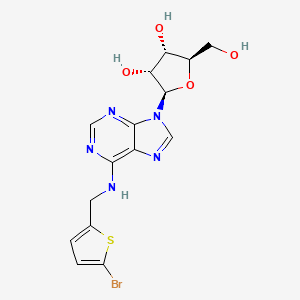 molecular formula C15H16BrN5O4S B3245655 N6-[(5-Bromothien-2-yl)methyl]adenosine CAS No. 1706525-09-8