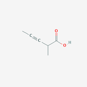 molecular formula C6H8O2 B3245680 2-Methylpent-3-ynoic acid CAS No. 17074-99-6