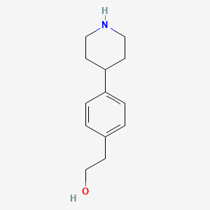 molecular formula C13H19NO B3245721 2-(4-(Piperidin-4-YL)phenyl)ethanol CAS No. 171056-34-1