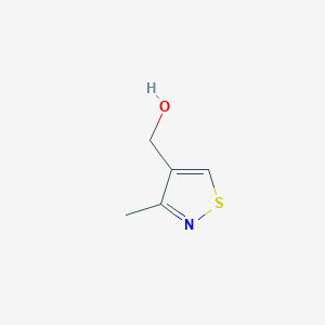 molecular formula C5H7NOS B3245832 (3-Methyl-1,2-thiazol-4-YL)methanol CAS No. 17265-61-1