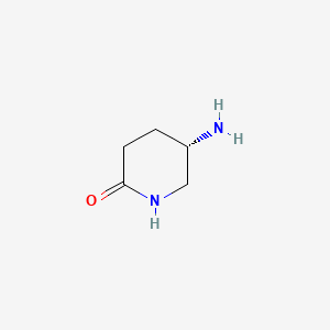 molecular formula C5H10N2O B3245863 (S)-5-Aminopiperidin-2-one CAS No. 172913-97-2