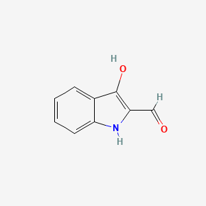 molecular formula C9H7NO2 B3245893 3-Hydroxy-1H-indole-2-carbaldehyde CAS No. 172984-51-9
