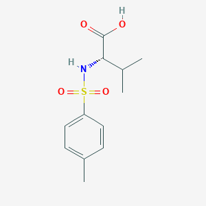 molecular formula C12H17NO4S B3245972 (2S)-3-methyl-2-(4-methylbenzenesulfonamido)butanoic acid CAS No. 17360-25-7