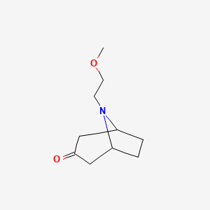 molecular formula C10H17NO2 B3246044 8-(2-Methoxyethyl)-8-azabicyclo[3.2.1]octan-3-one CAS No. 174486-94-3
