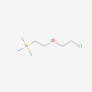 molecular formula C7H17ClOSi B3246107 [2-(2-Chloroethoxy)ethyl]trimethylsilane CAS No. 17510-32-6