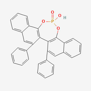 molecular formula C32H21O4P B3246126 R-VANOL hydrogenphosphate CAS No. 175223-61-7