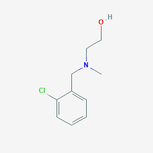 molecular formula C10H14ClNO B3246259 2-[(2-Chloro-benzyl)-methyl-amino]-ethanol CAS No. 17683-37-3