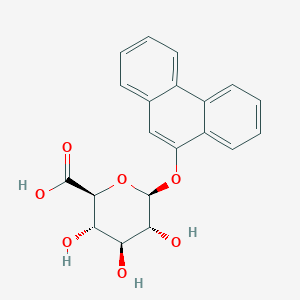 molecular formula C20H18O7 B3246279 9-phenanthryl beta-D-glucosiduronic acid CAS No. 177194-36-4