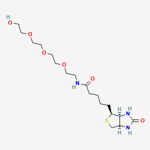 molecular formula C18H33N3O6S B3246338 Biotin-PEG4-OH CAS No. 1778736-18-7