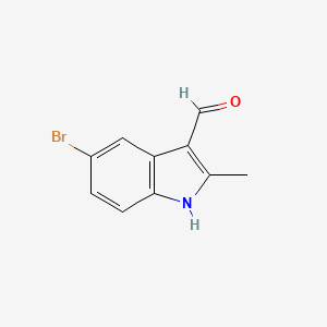 molecular formula C10H8BrNO B3246451 5-Bromo-2-methyl-1H-indole-3-carbaldehyde CAS No. 17826-09-4