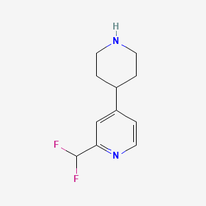 2-(Difluoromethyl)-4-(piperidin-4-yl)pyridine