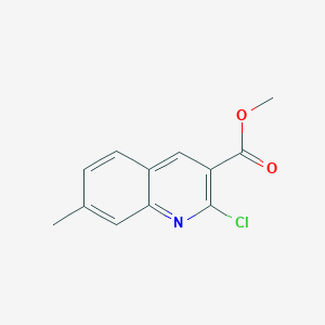 3-Quinolinecarboxylic acid, 2-chloro-7-methyl-, methyl ester