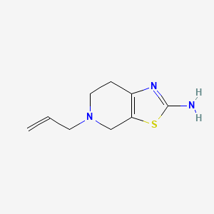 molecular formula C9H13N3S B3246607 5-Allyl-4,5,6,7-tetrahydrothiazolo[5,4-c]pyridin-2-amine CAS No. 17899-45-5