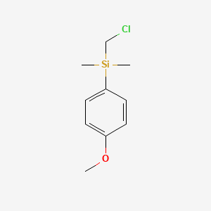 molecular formula C10H15ClOSi B3246624 (Chloromethyl)(4-methoxyphenyl)dimethylsilane CAS No. 17903-46-7