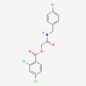 {[(4-Bromophenyl)methyl]carbamoyl}methyl 2,4-dichlorobenzoate