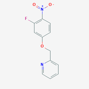 2-((3-Fluoro-4-nitrophenoxy)methyl)pyridine