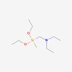N-((Diethoxy(methyl)silyl)methyl)-N-ethylethanamine