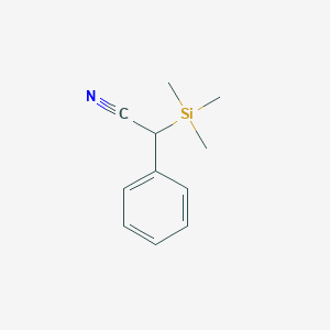 molecular formula C11H15NSi B3246706 alpha-(Trimethylsilyl)benzeneacetonitrile CAS No. 17983-40-3