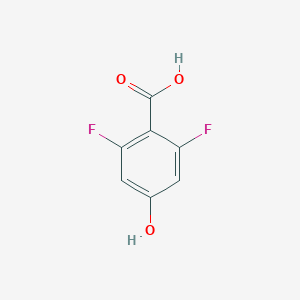molecular formula C7H4F2O3 B032468 2,6-difluoro-4-Hydroxybenzoic Acid CAS No. 214917-68-7