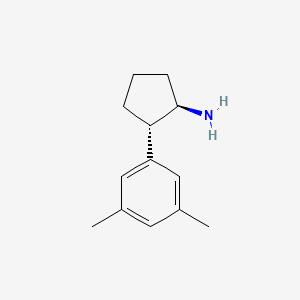molecular formula C13H19N B3247080 (1R,2S)-2-(3,5-dimethylphenyl)cyclopentan-1-amine CAS No. 1807939-41-8