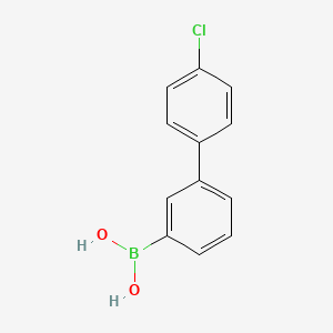 molecular formula C12H10BClO2 B3247291 [3-(4-chlorophenyl)phenyl]boronic acid CAS No. 180994-92-7